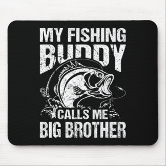 Mein Angelpartner nennt mich Big Brother Fisherman Mousepad