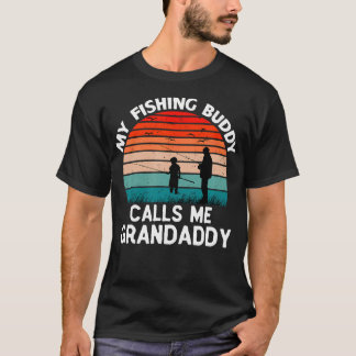 Mein Angelpartner nennt mich Opa Retro Vintage  T-Shirt