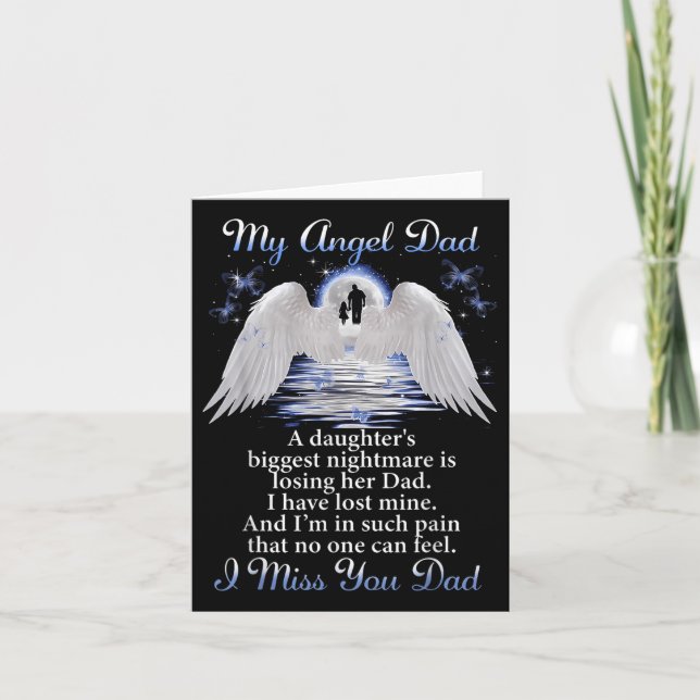 Mein Angle Vater ich verzeihe dir Vater Memorial D Karte (Vorderseite)
