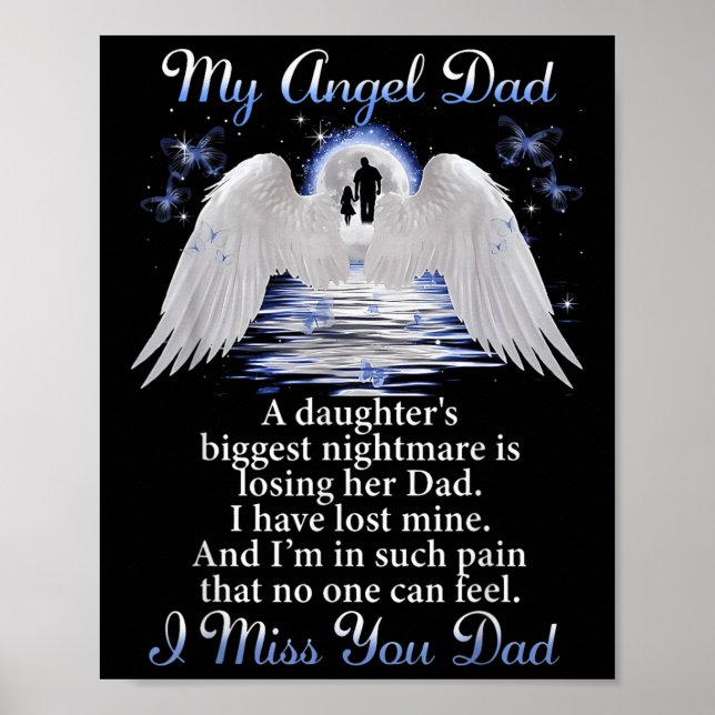 Mein Angle Vater ich verzeihe dir Vater Memorial D Poster (Vorne)