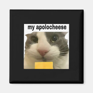 Mein Apolokäse Funny Cat Meme Brainrot Gen Z Spaß Magnet