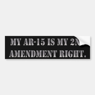 Mein AR-15 ist mein 2. Änderungs-Recht Autoaufkleber
