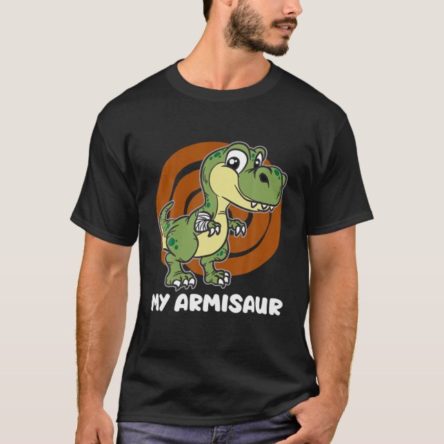 Mein Armisaur - Dinosaurier mit gebrochenem Arm T-Shirt (Vorderseite)