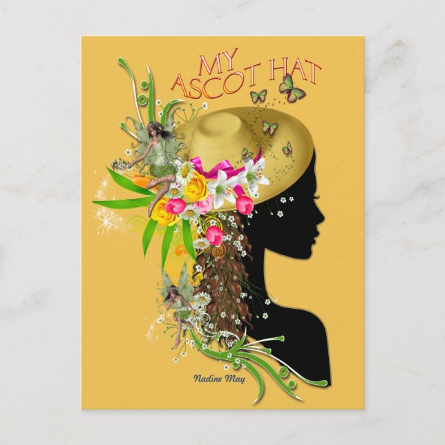 Mein Ascot-Hat-Ereignis Postkarte (Vorderseite)