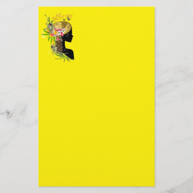 Mein Ascot-Hat-Party Briefpapier (Vorderseite)