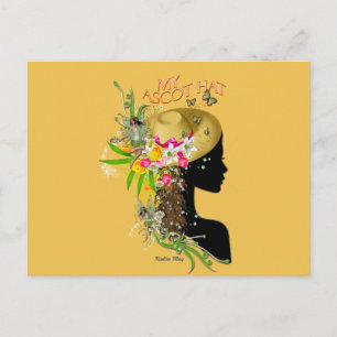 Mein Ascot-Hut Postkarte