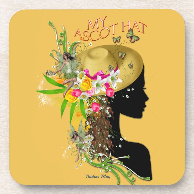 Mein Ascot-Hut Untersetzer (Vorderseite)