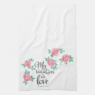 Mein Aufenthalt ist Liebe. Geschirrtuch