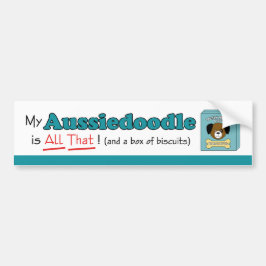 Mein Aussiedoodle ist alles das! Autoaufkleber