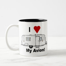 Mein Avion-fullrig-60er Zweifarbige Tasse