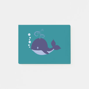 Mein Baby Blue Whale Post-it Klebezettel