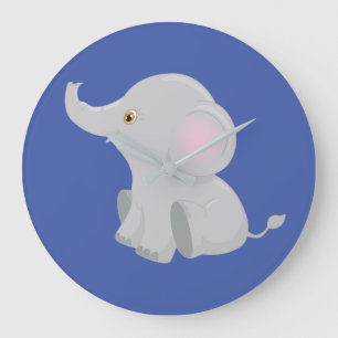 Mein Baby Elephant große Uhr