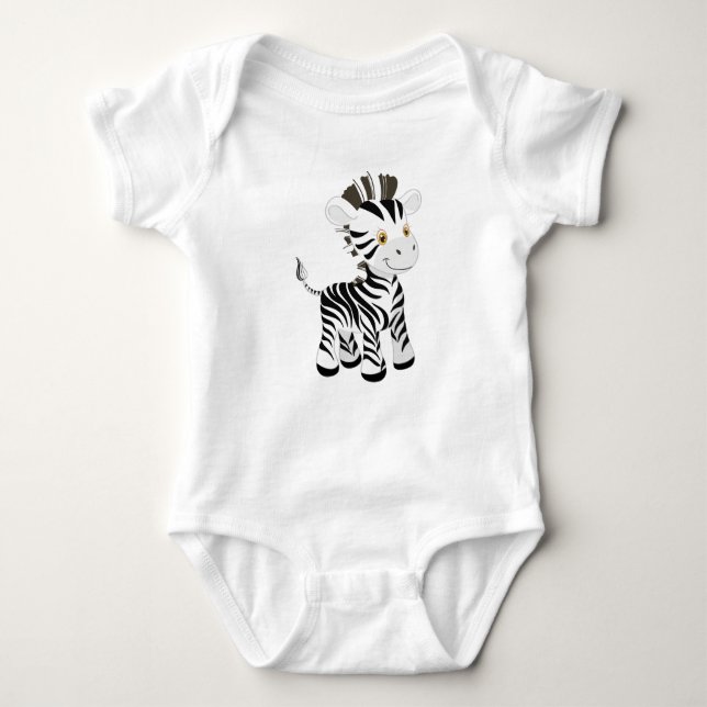 Mein Baby Zebra Baby Strampler (Vorderseite)
