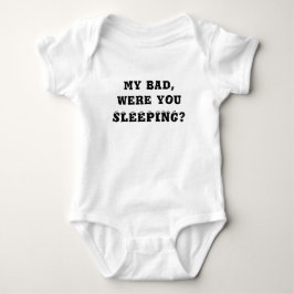 Mein Bad war es, dass du Schwarz-weiß ein sonniges Baby Strampler