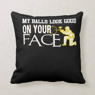 Mein Ball-Blick gut auf Ihrem GesichtPaintball Kissen