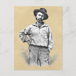 "Mein Barbaric Yawp" Walt Whitman Zitat Postkarte