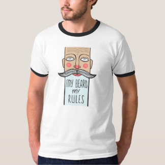 Mein Bart, der Wecker-T-Shirt meiner Regel-Männer T-Shirt