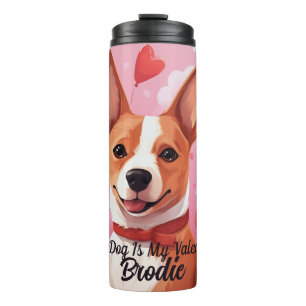 Mein Basenji-Hund ist mein Personalisierter Valent Thermosbecher
