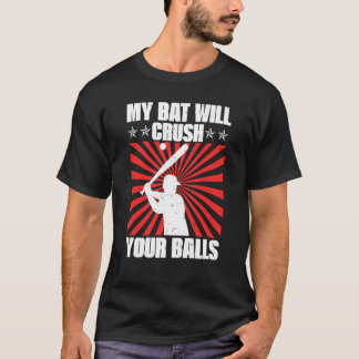 Mein Bat zerbricht den Baseballball für Männer T-Shirt