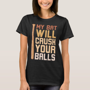 Mein Bat zerbricht den Baseballball für Männer T-Shirt