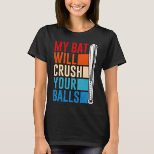 Mein Bat zerbricht den Baseballball für Männer T-Shirt