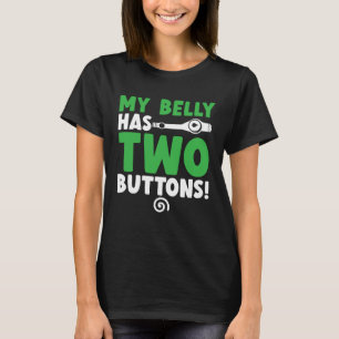 Mein Bauch hat zwei Knöpfe Gastroparese-Bewusstsei T-Shirt
