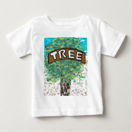 Mein Baum, fest und stark, umarmen Sie einen Baum Baby T-shirt