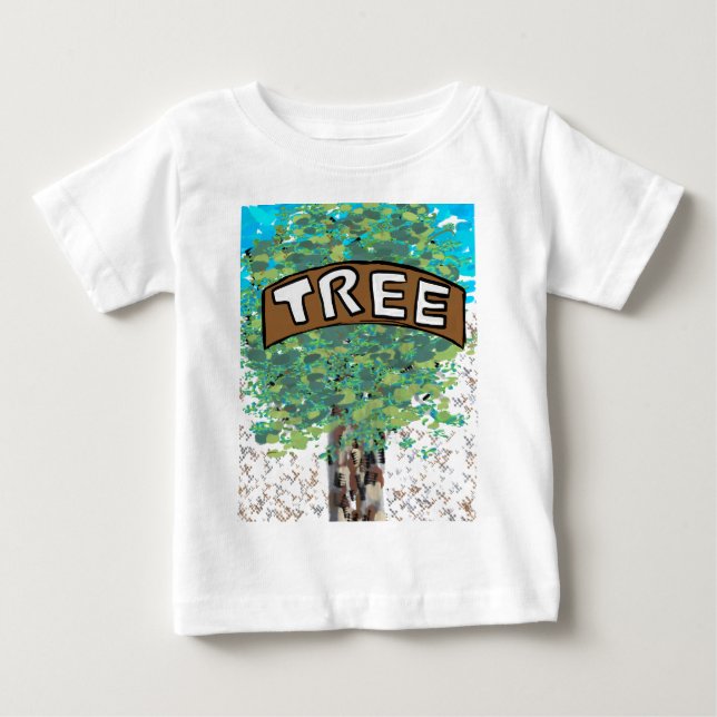 Mein Baum, fest und stark, umarmen Sie einen Baum Baby T-shirt (Vorderseite)