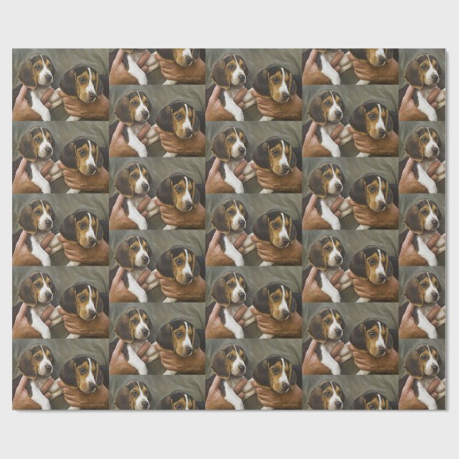 Mein Beagle Buddies Geschenkpapier (Flach)