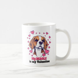 Mein Beagle ist mein Valentinhund Niedlich Funny Kaffeetasse