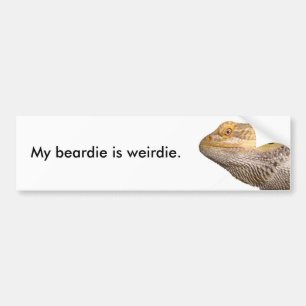 Mein beardie ist Weirdie. Autoaufkleber