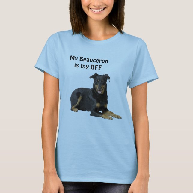 Mein Beauceronis meine BESTE FREUNDIN T-Shirt (Vorderseite)