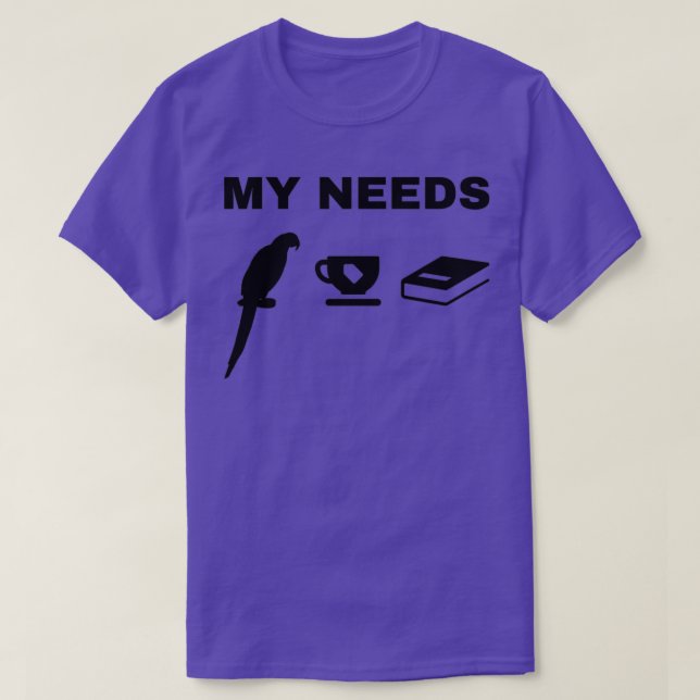 Mein Bedarf an Parrot Bird Tee Amp Book Parrot Bir (Design vorne)