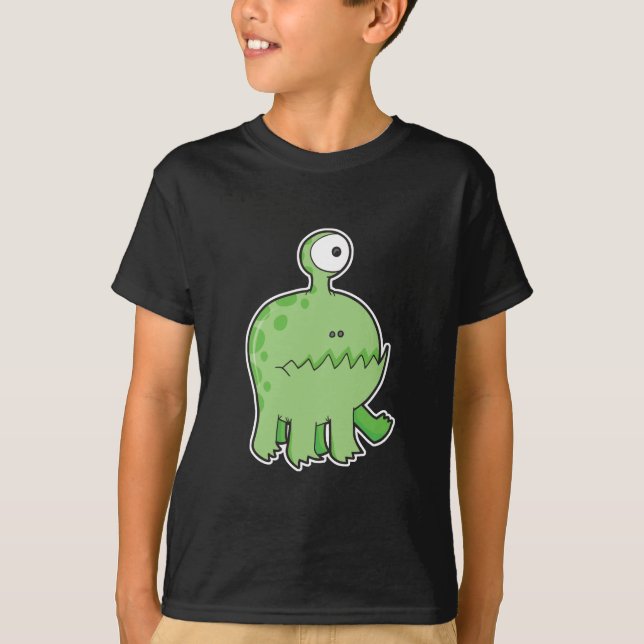 mein Begleiter Cyclomonster grün T-Shirt (Vorderseite)