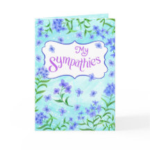 Mein Beileid – Sanfte Florale Trostgestaltung Aqua