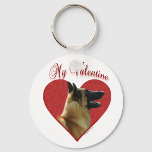 Mein belgischer Malinois Valentine Schlüsselanhänger