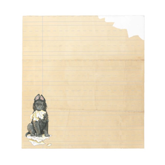 Mein belgischer Schäferhund Ate Meine Hausaufgaben Notizblock (Vorderseite)