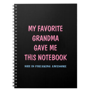 MEIN BELIEBTER GRANDMA GAB MIR DIESES NOTEBOOK NOTIZBLOCK