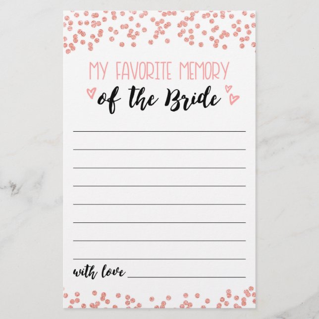 Mein beliebtes Memory Brautparty oder Hen Party (Vorderseite)