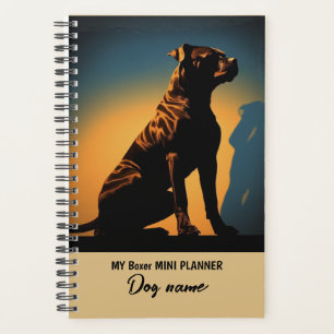 Mein benutzerdefiniertes Dogenname Boxer-Portrait Planer