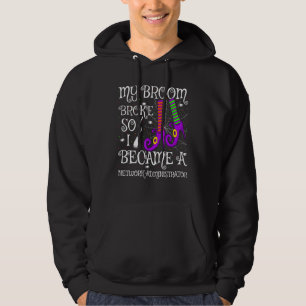 Mein Besen brach, deshalb wurde ich Netzwerkadmini Hoodie