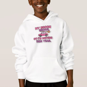 Mein Besen brach lustiger Hexenzitat Halloween H Hoodie