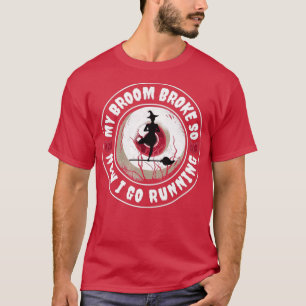 Mein Besen ist kaputt, sodass ich jetzt halb durch T-Shirt