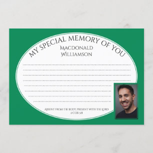 MEIN BESONDERES MEMORY FÜR SIE  Foto  Dolmetschkar Einladung