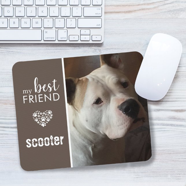 Mein bester Freund Foto Personalisiert Mousepad (My Best Friend Pet Photo Personalized Mouse Pad)