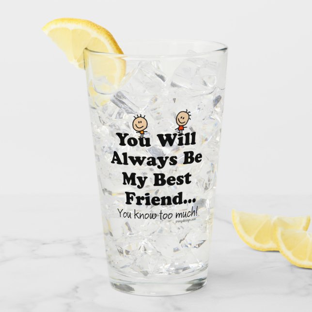Mein bester Freund Glas (Vorderseite Ice)