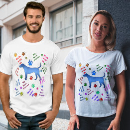 Mein bester Freund Hund Spaziergang mit mir Paw Wh T-Shirt