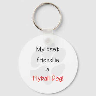 Mein bester Freund ist ein Flyball-Hund Schlüsselanhänger