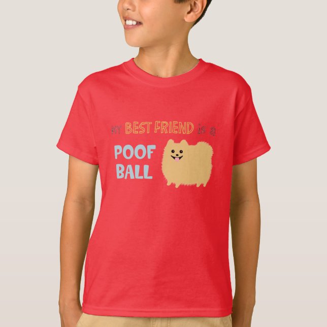 Mein bester Freund ist ein POOF BALL - Niedlicher  T-Shirt (Vorderseite)
