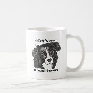 Mein bester Freund ist ein schwarzer u. weißer Kaffeetasse